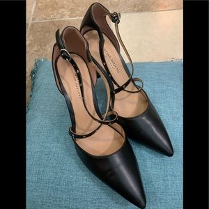 Christian Soriano NWOT Black 3.5 in heels 8.5  A6